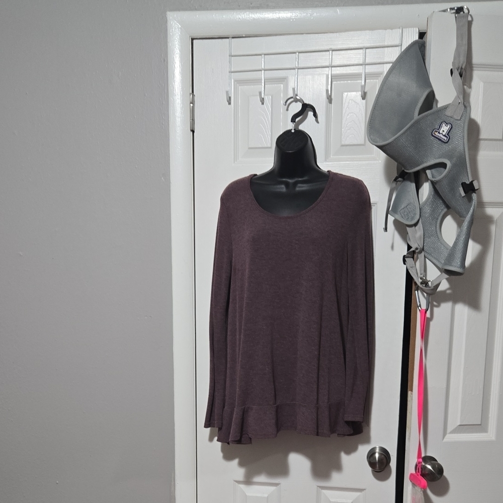She + Sky Purple Blouse